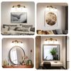 Modern 23In 3-Lights Makeup Vanity Light Bathroom Tiolet Mirror LED Wall Lamp
