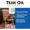A67141-4PK Teak Oil Finish, Quart, 4 Pack