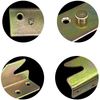 4 PCS Heavy Duty Bed Rail Brackets,Bed Hinges Sets,Bed Frame Fasteners