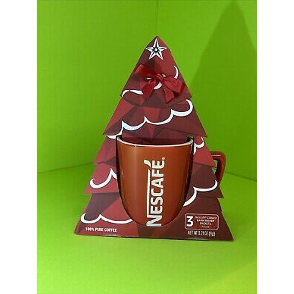Nescafé gift pack ( 1 Coffee Mug & 3 packets Inside Dark Roast Nescafé Clasico)
