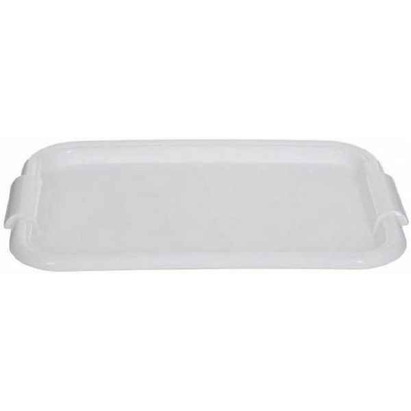 Vision4ever 41cm Medium Size Rectangular White Plastic Kitchen Drip Serving Tray Useful for Food Serve