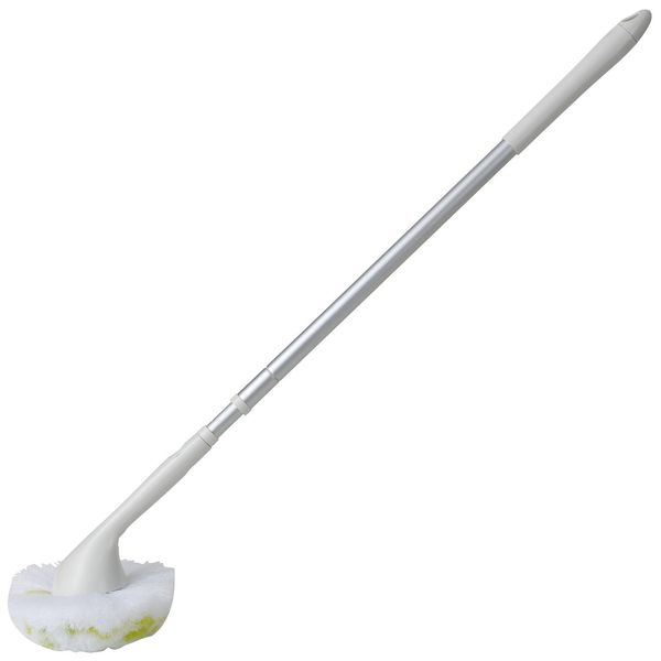 Yamazaki Sangyo 175024 Long Unit Bath Bon-kun Bath Cleaning Brush, Telescoping, Antibacterial, Green