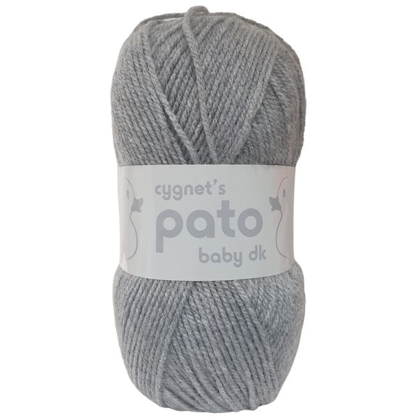 Cygnet Baby Pato DK Knitting Yarn/Wool - 100g Double Knit Ball - 13 Shades (Soft Grey - 793)