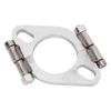 for Replacement Exhaust Flange, 2inch Flat Oval Split Repair Exhaust Flange Replacement Accessory
