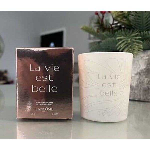 Lancome La Vie Est Belle Perfume Scented Candle 75g 2.5oz Brand New With Box!