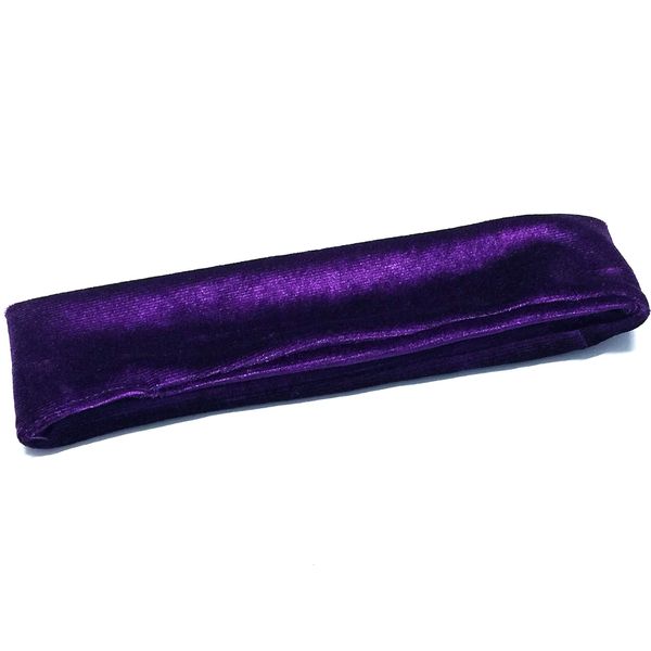 La Peach Fashions Luxury Stretch Velvet Fabric Bandeaux Headband In Beautiful Six Colours Hairband (Purple)