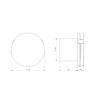 Silent Round Bathroom Extractor Fan 125mm / 5" with Timer and White Front Cover