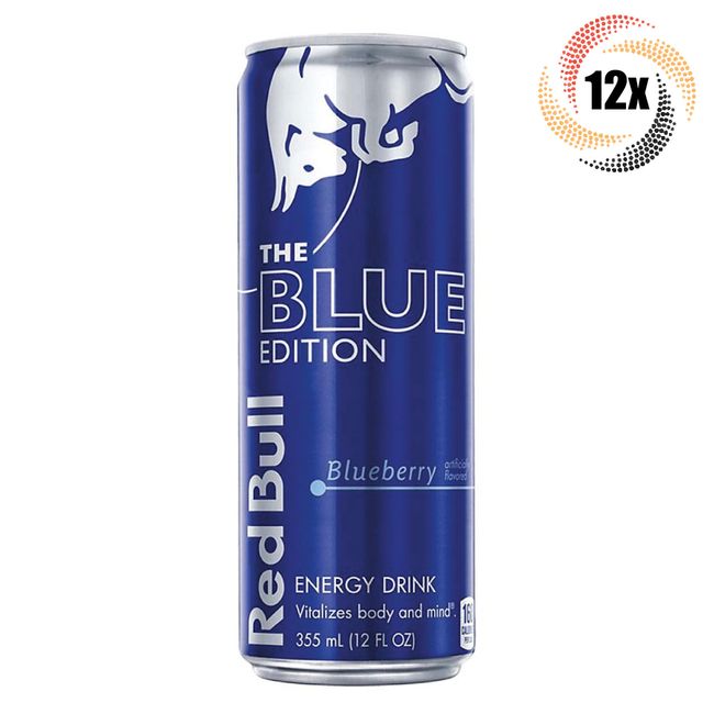 12x Cans Red Bull Blueberry Flavor Energy Drink 12oz Vitalizes Body & Mind!