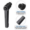 sourcing map 4pcs Clamping Lever Adjustable Handles M4 Metric Female Thread Level Handle Hand Knobs Quick Release Black for Lathe Machinery