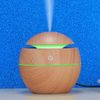 LOVIVER Mini Oil Diffuser Humidifier, Travel Ultrasonic Small Difusers for Essential Oils, Light Brown