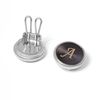 BUTTON COVER WITH LETTER A INITIAL
