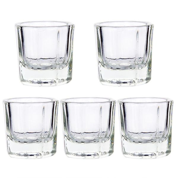 5pcs Nail Art Crystal Cup Bowl Glass Dappen Dish Manicure Salon Beauty Tool