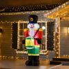 8' Inflatable Christmas Nutcracker Toy Solider Blow-Up Outdoor Display w/ LEDs