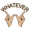 CafePress Whatever Hand Gesture Oval Sticker Oval Car Bumper Sticker