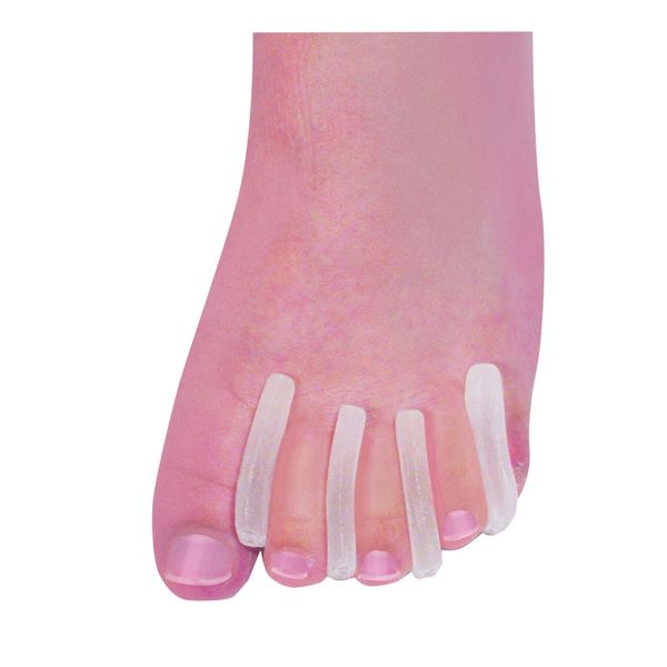 Aidapt Gel Toe Separators Medium (Pack of 15) Toe straighteners, Alignment,stretchers, Bunion Relief, Discreet