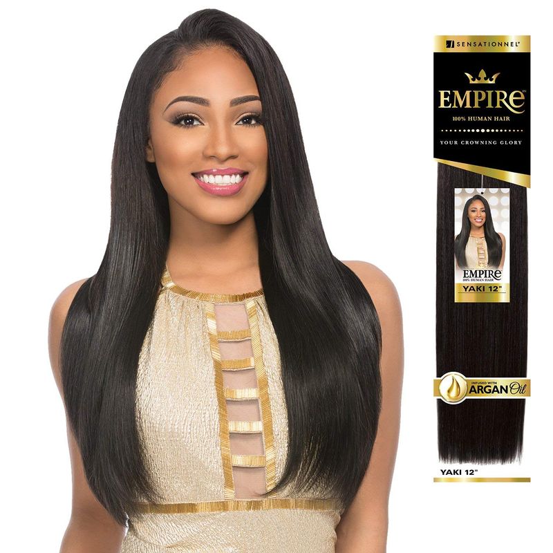 Sensationnel Human Hair Weave Empire Yaki Weaving (20 Inch, 1) - Online ...