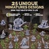 Path Gaming Fantasy Goblins Set - D&D RPG Miniatures, 28mm, Unpainted, Bulk, Tabletop