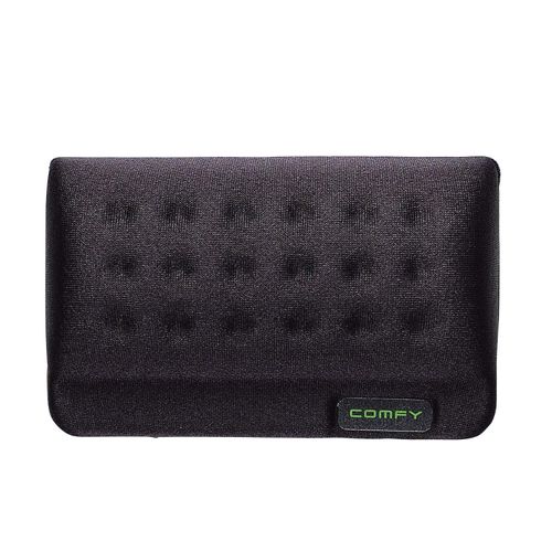 Elecom MOH-013BK Comfy Wrist Rest, Anti-Fatigue, Distributes Weight, Breathable, Polyurethane, Short Size, Black
