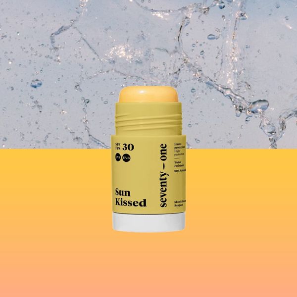 SeventyOne Percent | Sun Kissed: Sun Stick SPF 30 | Sun Stick Gesicht & sensible Zonen | Vegan | Sehr Hoher Schutz | Sehr wasserfest | sehr wasserfest | 80% Natürlich - Made in Frankreich | 15 ml