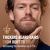 King C. Gillette Beard Thickener Vitamin B complex and Caffeine 1.7 oz