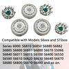 SH60 Replacement Head Blades Series 6000 Fit for Philips 6000 Series Electric Shaver Razors Replacement Blades Compatible with Norelco Shaver Cleaning Brush for S6880/81 S6810/82 S6850/85 Series 6000