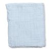 Pippi Burp Cloths, Cloth Nappies, Muslin Nappies Set of 4 Made of Organic Cotton (Light Blue), blue
