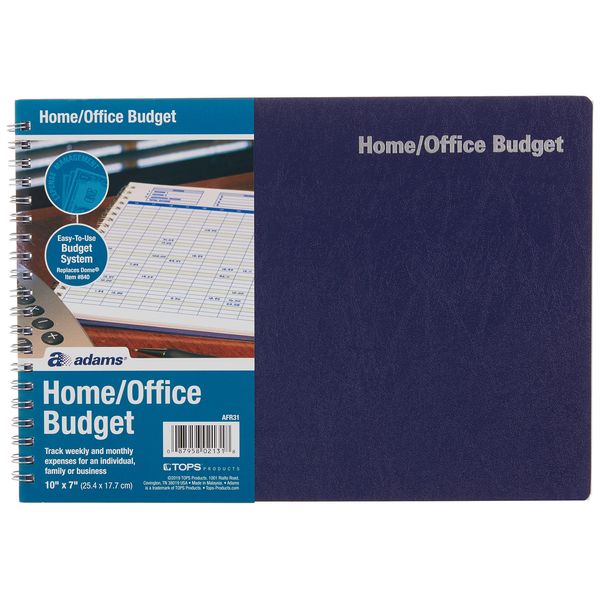 Adams Home Office Budget Book, Weekly/Monthly Format, 10 x 7 Inches, White (AFR31),ABFAFR31