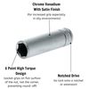 Teng M140208c Deep Socket 1/4af 1/4in Square Drive