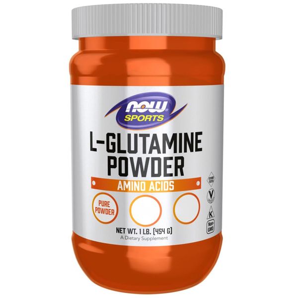 Now Foods L-Glutamine, 454g Vegan Powder, Amino Acid, Lab Tested, Vegetarian, Gluten Free, Soy Free, GMO Free