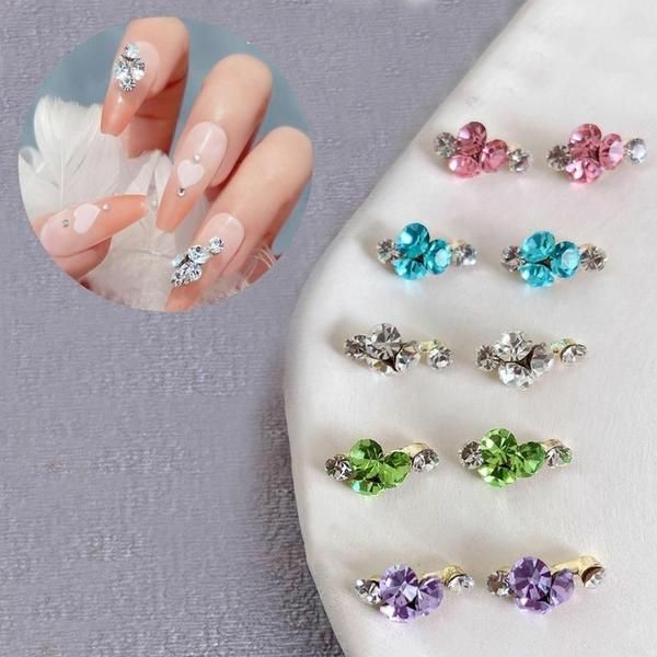 Nail Art Luxury Ring Nail Parts 5 Types Jewel Frame Parts (WBCC74F)