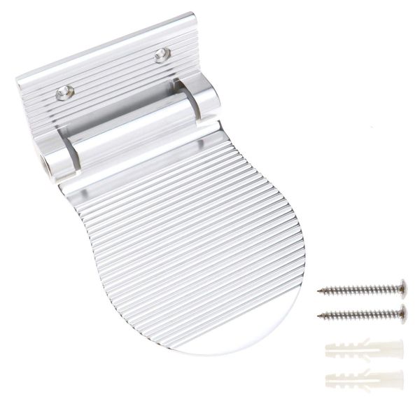 Create idea Aluminum Non-Slip Shower Foot Rest Shower Shaving Foot Rest with Fixing Screws