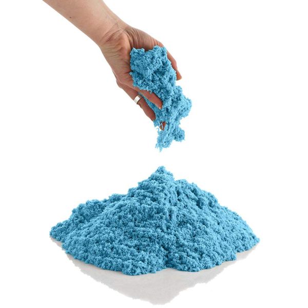 CoolSand 2 Pound Refill Pack - Moldable Indoor Play Sand in Resealable Bag Blue