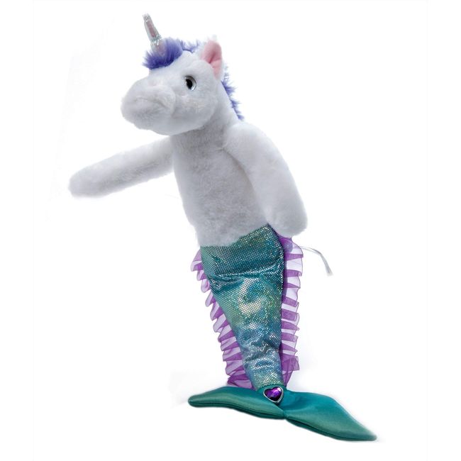 The Petting Zoo Mermicorn Stuffed Animal, Gifts for Girls, Mermaid and Unicorn Plush Toy, 17 Inches (Purple)