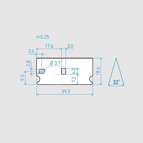 Kai 750BH2032 Razor Blades, Thin Blade, Titanium, Made in Japan, Commercial Use, Machine Blade, Cutter Blade, Film, Urethane, Paper, DIY, E39-6C-T, 32°, 100 Sheets Set