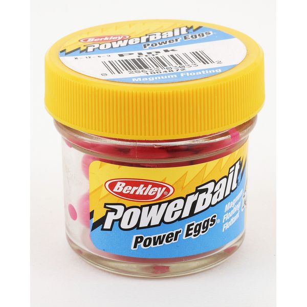 Berkley Trout/Salmon Power Eggs Floating Magnum Bait,Pink,1 Pack