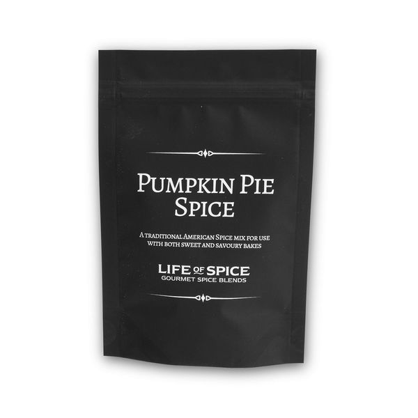 Life of Spice Pumpkin Pie Spice | 30g Pack with Recipe Card | Super Baking Spice for Halloween | Cinnamon, Ginger, Nutmeg and Mace | Pumpkin Pie, Cakes and Cookies | All Natural/Gluten Free