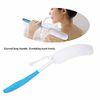 Shower Brush, Bath Brush Long Curved Handle Soft Sponge Body Cleaning Exfoliating Shower Brushes Back Brush Scrubber Body Skin Exfoliation Tool Handled Bath Body Brush for Men Women