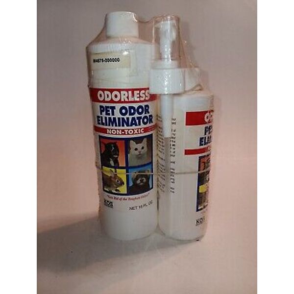 Pet Odor Eliminator Spray New Old Stock 16Oz and 8Oz Spray Bottle