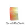 25mm*5Yard Glitter Gradient Ribbon Orange Yellow,Decorative Ribbon for Crafting,Making Bow