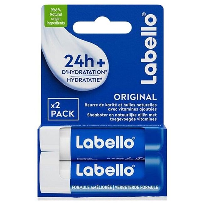 Labello Classic Lip Balm Classic Care Lip Balm 0.18 Oz / 4.8g (Pack Of 2)