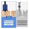 Faankiton 4PCS Hex Shank Countersink Drill Bit Set, Woodworking Countersink Drill Bits with Depth Stop, Woodworking Chamfer Counter Replaceable Drill Bits, HSS Reamer Chamfer Countersink Tool