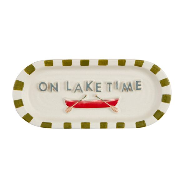 Mud Pie 4" x 9" Everything Tray, Lake Time