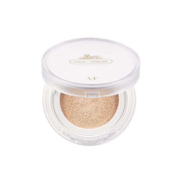 VTCOSMETICS Deer Skin Fit Cover Cushion, Foundation, Moisturizing, Sensitive Skin, Dry Skin, Skin Care, Korean Cosmetics, Pore Cover, Natural (21, Light Beige)