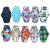 10Pieces 10Inch Reusable Washable Menstraul Pads Sanitary Pads