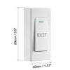 sourcing map Door Release Button Push To Exit Resettable NC/NO/COM Switch for Access Control 89mmx40mm Panel 250V 10A