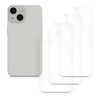 kwmobile Set of 3x Back Covers Compatible with Apple iPhone 13 mini - Back Screen Protector Pack Transparent Protective Films