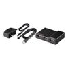 BUFFALO BSH4A11BK PC/TV Compatible 4-Port Self Powered Hub Black