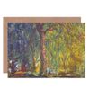 Artery8 Claude Monet Weeping Willow Fine Art Greeting Card Plus Envelope Blank Inside