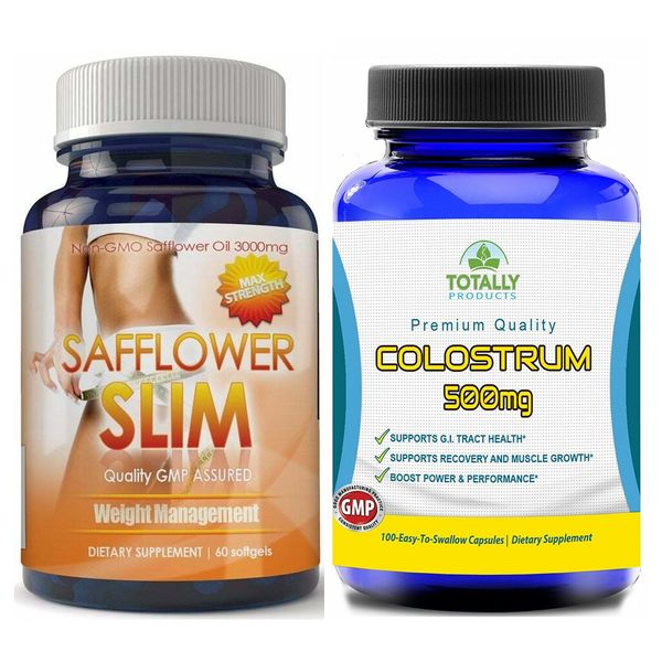 Safflower Oil Slim Weight Management Colostrum Helps G.I Tract Health Supplement