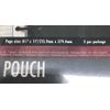 Day Runner #01077 8 1/2 x 11 Zip Pouch 2 per pk- 3 ring